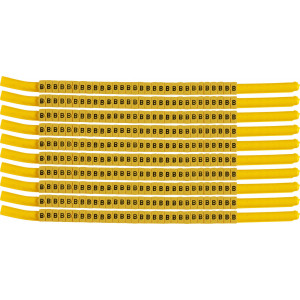 brd333311, SCNG-18-B клипсы жёлтые, 300шт/упак, для провода 4,6-5,9мм диаметра, легенда B