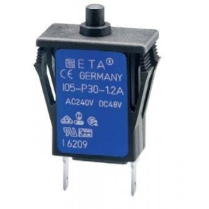 105-P10-6A, Автоматические выключатели Thermal circuit breaker, integral type, single pole