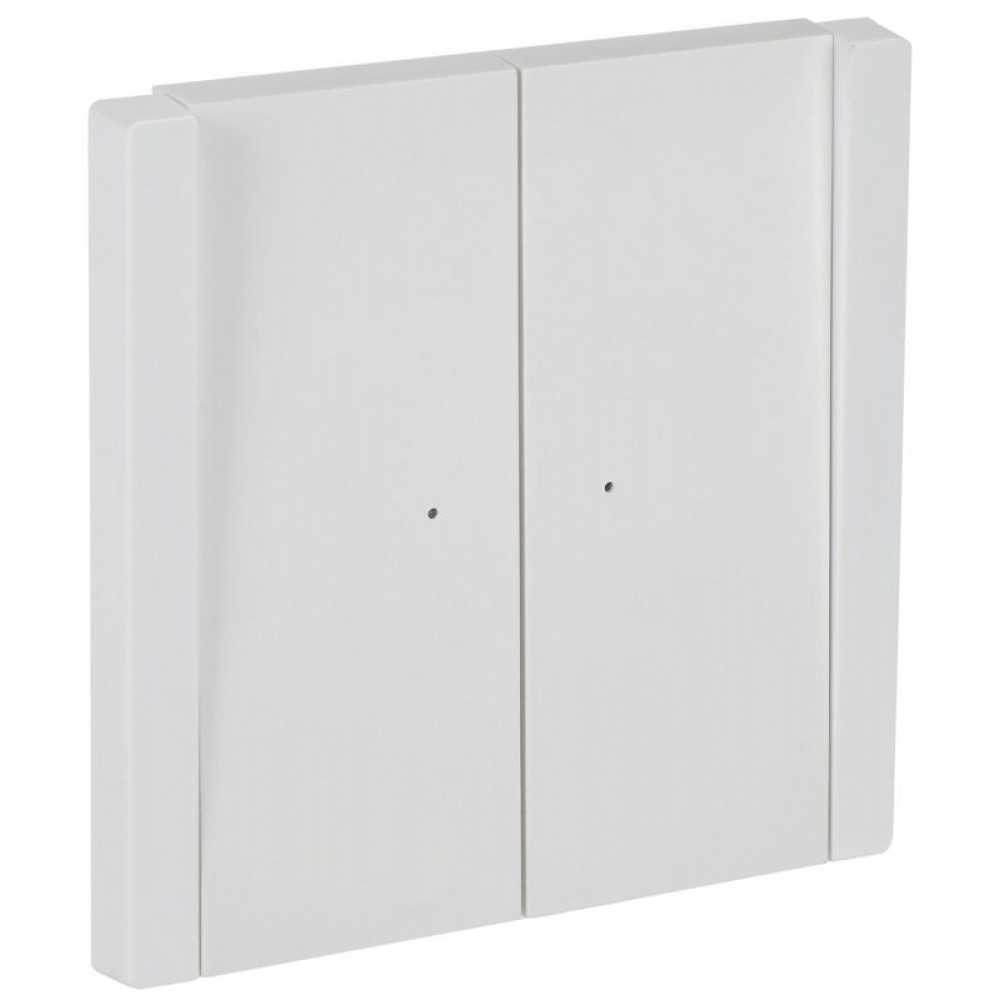 Изображение товара Выключатель FORTE&PIANO 2-клавишный проходной белый IEK FP208