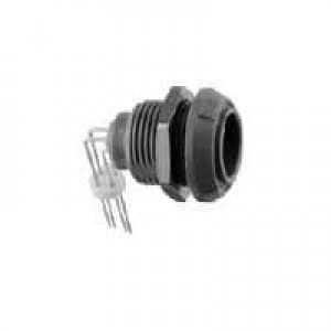 PKB.M0.8SL.VJ, Цилиндрические защелкивающиеся разъемы 8P FIXED RCPT PRINT W/2NUTS YELL FNT NUT