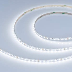 Лента RZ-A120-6mm 24V Cool 8K (9.6 W/m, IP20, 2835, 5m) 040802, Гибкая лента с фигурной платой в форме волны, легко изгибается на плоскости. Светодиоды smd 2835, 120шт/м (600шт на 5м), белая плата, скотч 3М. Цвет ХОЛОДНЫЙ 8000K. Питание 24 В, мощность 9.6 Вт/м (48 Вт на 5 м), угол 120°, цветопередача CRI>90. Размеры 5