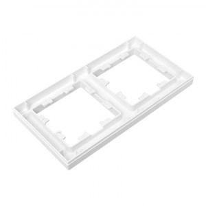 2 - местная рамка, белая, пластик Эпика EKF UP1-FPW-02