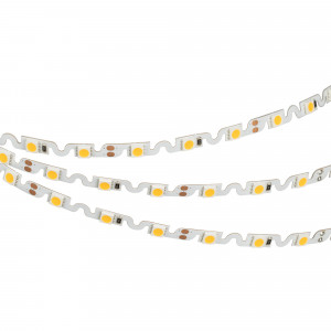 Лента RZ 2-5000 12V Day4000 2x (5060,240 LED,Wave) 018221, Гибкая лента с фигурной платой в форме волны, легко изгибается на плоскости. Светодиоды smd 5060, 48шт/м (240шт на 5м), белая плата 6.1мм, скотч 3М. Цвет ДНЕВНОЙ 3800-4200K. Питание 12V, мощность 11.5 Вт/м (57.5 Вт на 5м), угол 120°, цветопередача CRI>85.
