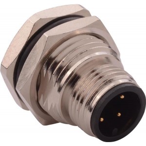 860-004-113R004, Цилиндрические метрические разъемы M12 4 Pos M Pan mnt thru hole