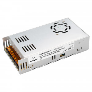 Блок питания ARS-350-24 (24V, 14.5A, 350W) 026677, Источник напряжения с гальванической развязкой для светодиодных изделий. Входное напряжение 185-264 VAC. Выходные параметры: 24 В, 14.5 А, 350 Вт. Встроенный PFC >0.5. Негерметичный алюминиевый сетчатый корпус IP 20. Габаритные размеры длина 215 мм, ширин