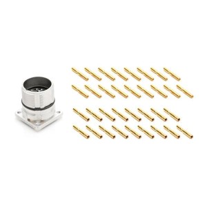 MA1LAP1700-KIT, Цилиндрические метрические разъемы ReceptacleP CCWmale 17pos