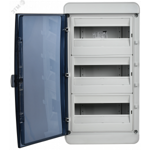 Корпус пластиковый КМПн-36 IP65 черн. прозр. дверь TEKFOR TF5-KP72-N-36-65-K03-K02