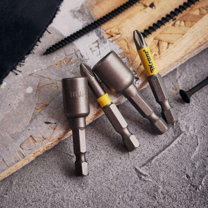 Набор насадок на шуруповерт PH2, PZ2 с магнитным держателем 50 мм, головка 8 мм, 10 мм KR-92-0461