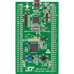 STM32L100C-DISCO, Демоплата на базе STM32L100RCT6. В составе: ST-LINK/V2  - внутрисхемный отладчик, 4хLED.