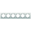 Рамка 6-м Афина универс. серебр. A1043-S