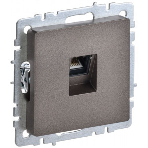 Розетка компьютерная СП RJ45 кат.5E BRITE РК10-БрТБ бронза IEK BR-K10-1-K45