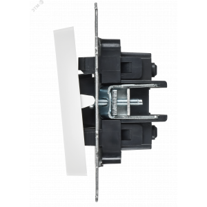 BRITE Выключатель 2-клавишный перекрестный 10А ВС10-2-3-БрАБ арктический белый IEK BR-V23-0-10-K91