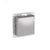 ATLASDESIGN РОЗЕТКА с заземл. со шторк. с крышкой, 16А,IP20, быстрозажимные клеммы, АЛЮМИНИЙ ATN000346S