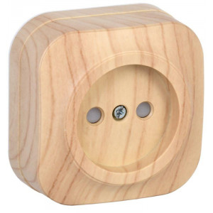 РСш20-2-ХС Розет. 1-ая без з/к с з/ш о/у 10А GLORY сосна ERH13-K34-10