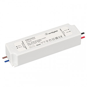 Блок питания ARPV-SP-12060 (12V, 5A, 60W) 041914, Источник напряжения с гальванической развязкой для светодиодных изделий. Входное напряжение 200-240 VAC. Выходные параметры: 12 В, 5 А, 60Вт. Встроенный PFC >0.5. Герметичный пластиковый корпус IP 67. Рабочая температура -30…+70C°