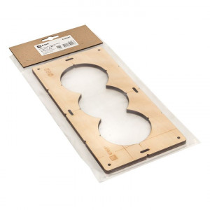 Шаблон для подрозетников c 3 отв. диам. 82 мм EKF Expert sh-d82-3