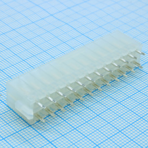 442060007, Соединитель провод-плата HDR 24 контакта шаг 4.2мм монтаж в отверстие серия Mini-Fit Jr лоток