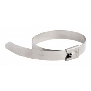Хомут AISI 304 из нержавеющей стали, 7.9x360 (10 шт.) FlexLock PROxima plc-fl-tss-304-7.9x360-r