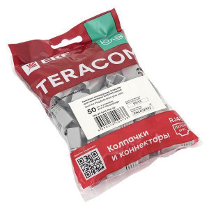 Колпачок изолирующий TERACOM для коннекторов RJ-45 PVC серый (упак.50шт) [TRC-BT-RJ45-PVC-50]