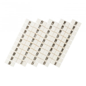 Маркеры для JXB-ST 2,5 с нумерацией 100-150 (100 шт.) PROxima zb-st-2.5-100-150