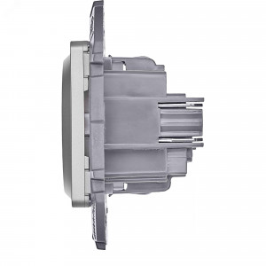 Розетка 1-м СП Inspiria 16А IP20 250В 2P+E защ. шторки немецк. стандарт механизм алюм. Leg 673732