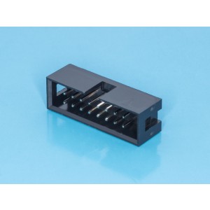 BH-16, IDC разъем, вилка на плату прямая двухрядная 16pin(2x8)., шаг 2.54мм