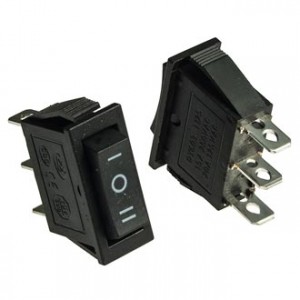 KCD3-103-C6-B/3P ON-OFF-ON, Клавишный переключатель KCD3-103-C6-B/3P, ON-OFF-ON