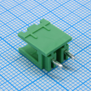 2EGTV-5.08-02P-14-00, Разъемный клеммный блок на плату, 2 контакта. Серия 2EGTV-5.08