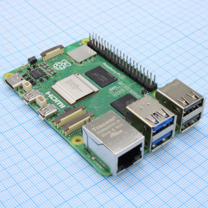 Raspberry Pi 5 2GB, Микрокомпьютер одноплатный Raspberry Pi 5 на основе ARM Cortex-A76 4 ядра, ОЗУ 2 Гб