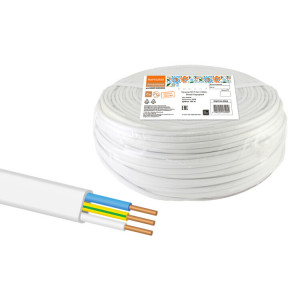 Провод ПУСП 3х4 (100м), белый Народный SQ0126-0006