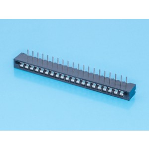 FB-20R, Разъем 20 контактов под сверхплоский кабель, прямой угол