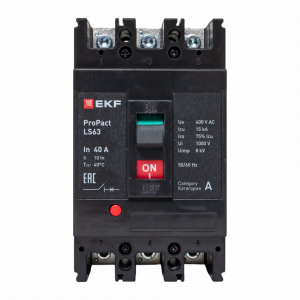 Автоматический выключатель LS63 15кА 3P 40А ProPact EKF