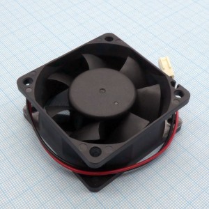 EC6025TH12B, Вентилятор 12В, 60х60х25мм, подшипник качения, 6500 об/мин