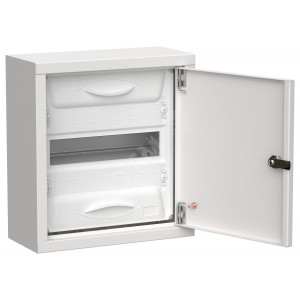 TITAN 5 Корпус металлический ЩРн-12 (1х12) 335х310х140мм IP31 белый (одна дверь) IEK TI5-50-N-012-31