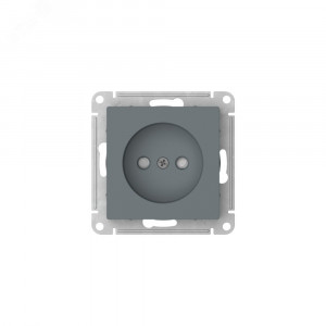 ATLASDESIGN РОЗЕТКА без заземления со шторками, 16А, быстрозажимные клеммы, ГРИФЕЛЬ ATN000749S
