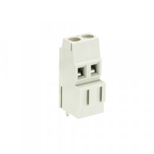 Клемма 8292 EH/2 OB, Клемма, высокое исполнение, горизонтальный подвод кабеля, на плату, шаг: 5.08 мм, 2 полюса, фиксация провода винтовая, исполнение: без маркировки, 250V, 15A, цвет: серый