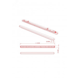 Светильник светодиодный SPP-201-0-40K-048 48Вт 4000К IP65 4500лм 1500мм линейный матов. Б0047178