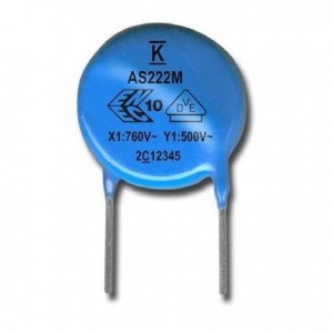 C961U222MWWDBA7317, Защищенные конденсаторы 760/500V 2200pF Y5U 20% LS=10mm