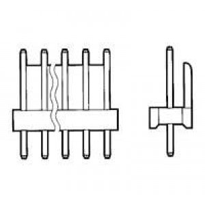 640454-8, Проводные клеммы и зажимы POLARIZED HEADER 8P Straight Post tin