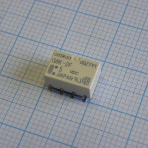 G6K-2F-5DC, Сигнальное реле 1А две контактных группы на переключение катушка 5В (10x7.8x5.2)мм для поверхностного монтажа