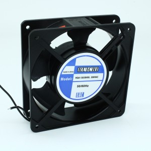 RQA 12038HSL 220VAC, Вентилятор 220В AC, 2600об/мин., 120х120х38мм, 153 м3/час, 42 дБ, подшипник скольжения, тип вывода - провод