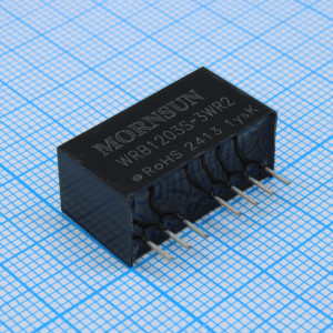 WRB1203S-3WR2, Преобразователь DC/DC 3 Вт, вход 9...18 В, выход 3.3 В/0.758 А