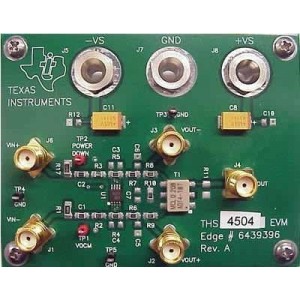 THS4504EVM, Средства разработки интегральных схем (ИС) усилителей THS4504 Eval Mod
