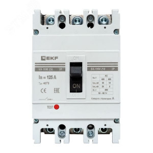 Выключатель автоматический 3п 250/125А 35кА ВА-99М PROxima mccb99-250-125m