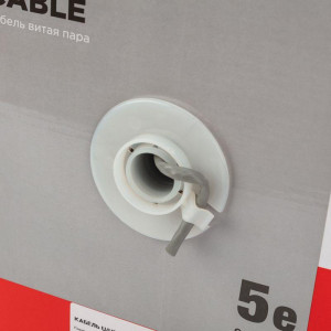 Кабель витая пара U/UTP кат.5E 4х2х24AWG solid CU ZH нг(А)-HF сер. (305м) 01-0069