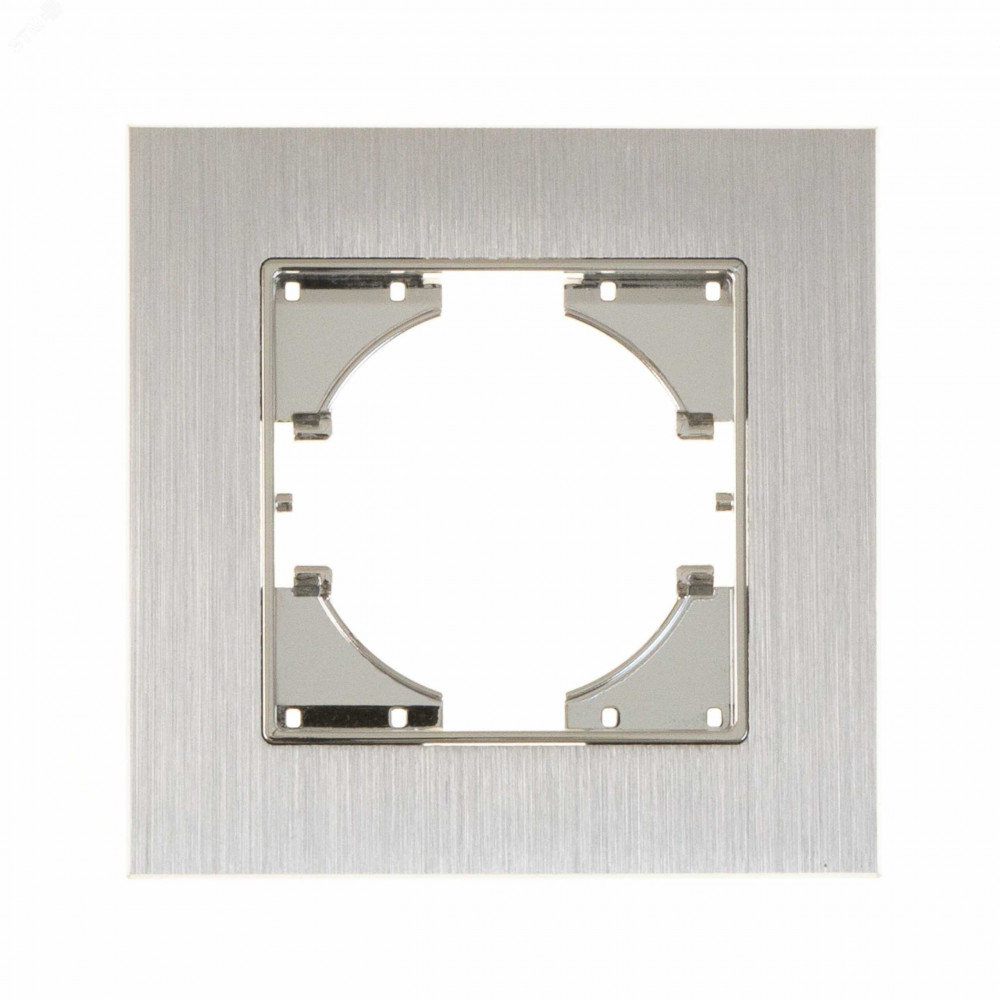 Изображение товара UGRA рамка 1-местная алюминиевая серебристая для документов и фотографий