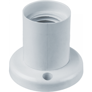 Патрон электрический Navigator 14 017 NLH-PL-W2-E27 пластик потолочный прямой(кр.1шт)