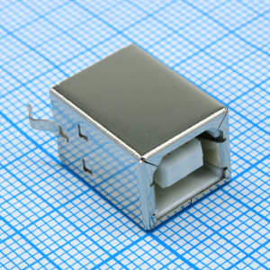 DS1099-01-WN0, Разъем USB тип B, розетка для вертикального монтажа