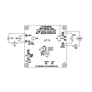 DC1722A, Средства разработки интегральных схем (ИС) управления питанием LTC3864EMSE Demo Board - 3.5V < VIN < 55
