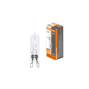 Лампа капсульная галогенная JCD - 60 Вт - 230 В - G9 прозрачная SQ0341-0058